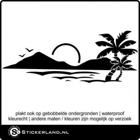 Landschap 12 sticker (100x38cm)