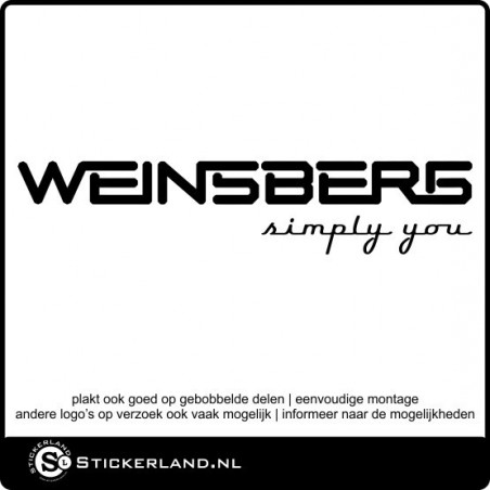 Weinsberg Simply you caravan en camper sticker