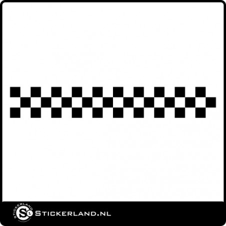 Sticker gesneden raceblokken (ca.150x4.5cm)