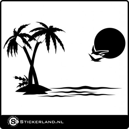 Landschap 13 sticker (73x45cm)