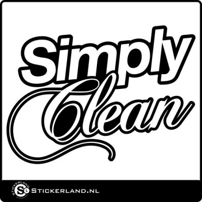 Simply Clean sticker