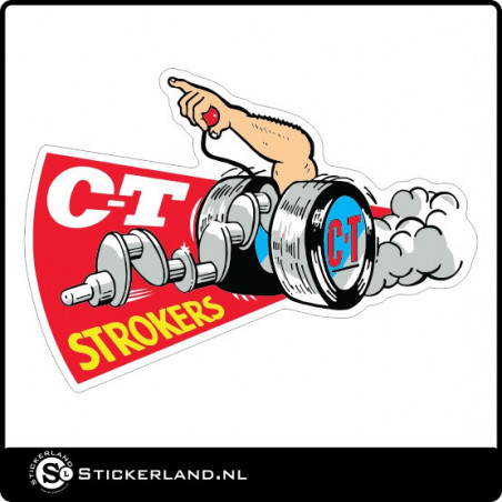 C-T Strokers Oldskool retrosticker