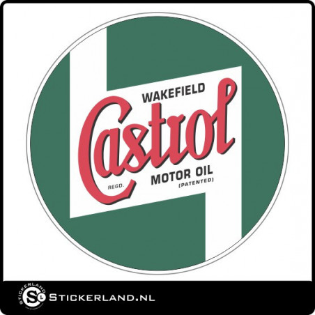 Castrol Wakefield Oldskool retrosticker