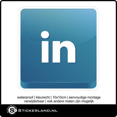 Social Media LinkedIn sticker (10x10cm)