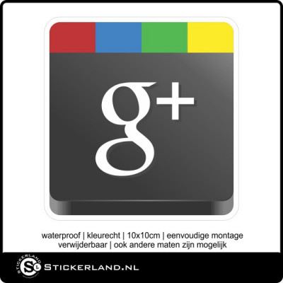 Social Media Google plus sticker (10x10cm)