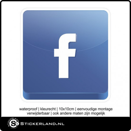 Social Media Facebook sticker (10x10cm)