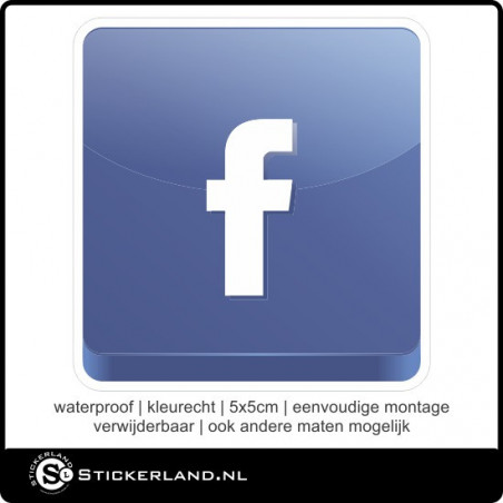 Social Media Facebook sticker (5x5cm)