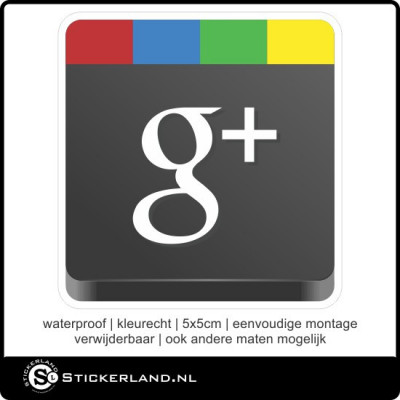 Social Media Google plus sticker (5x5cm)