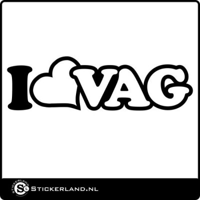 I love VAG sticker
