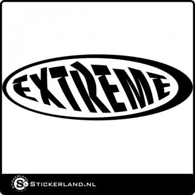 Extreme Slogan sticker