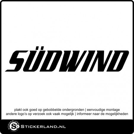 Sudwind caravan en camper sticker