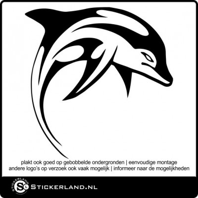 Dolfijn sticker 04