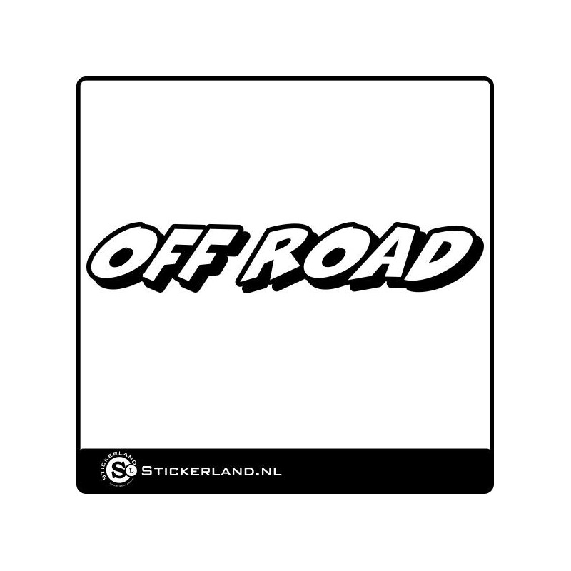 Off Road Slogan sticker