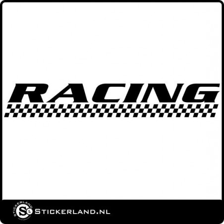 Racing Slogan sticker