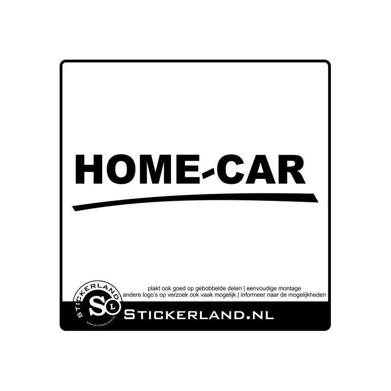 HomeCar caravan en camper sticker