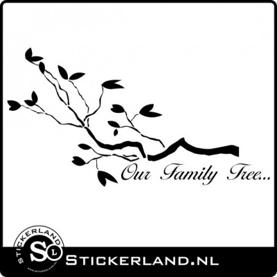 Our Family Tree muursticker (100x53cm)