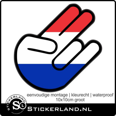 The Shocker Nederlandse vlag sticker