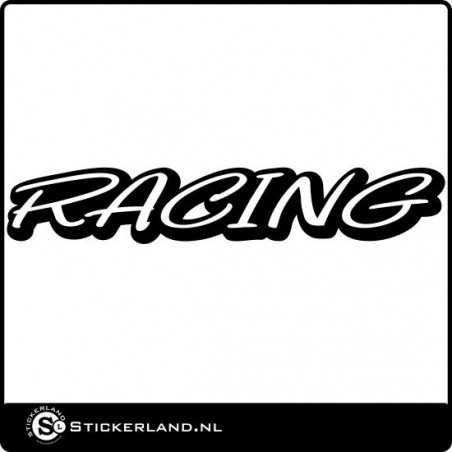 Racing Slogan sticker 2