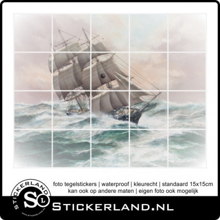 Foto tegelsticker Boot 01 (61x77cm)