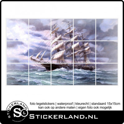 Foto tegelsticker Boot 02 (46x77cm)