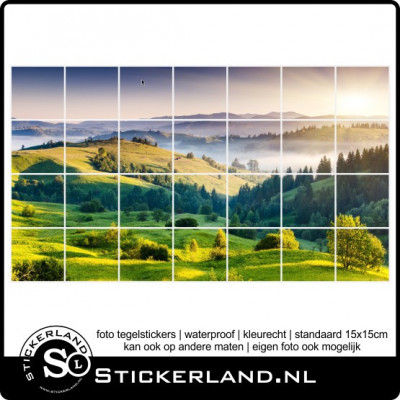 Foto tegelsticker Landschap 01 (61x108cm)