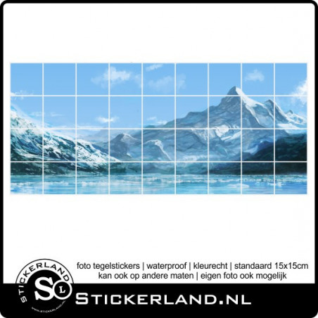 Foto tegelsticker Landschap 02 (61x139cm)