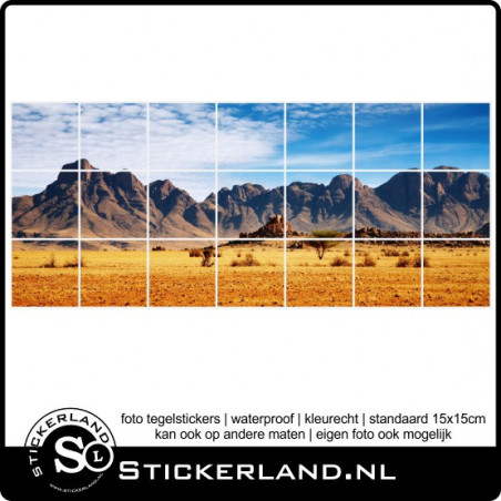 Foto tegelsticker Landschap 05 (46x108cm)