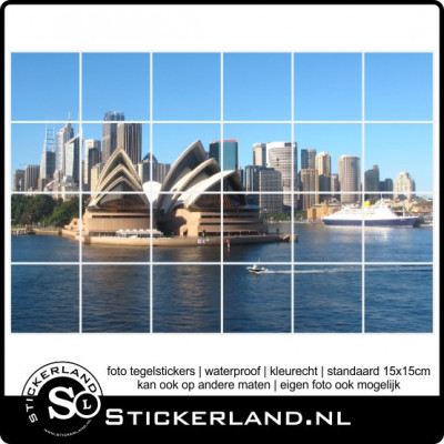 Foto tegelsticker van Sidney (61x93cm)