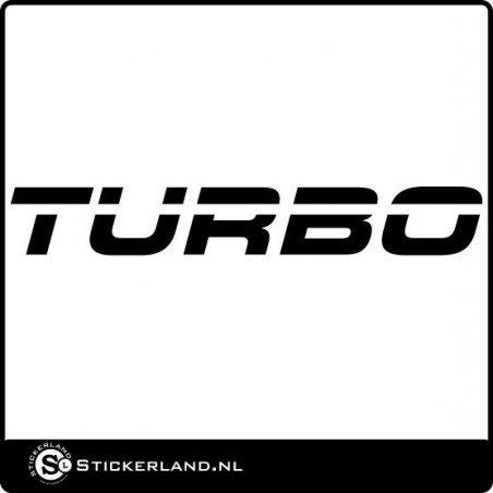 Turbo Slogan sticker