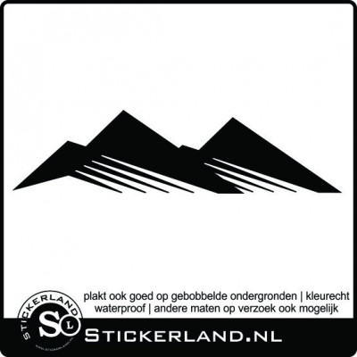 Bergen decoratie sticker 01