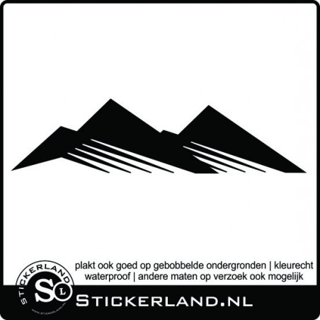 Bergen decoratie sticker 01