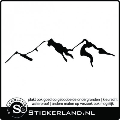 Bergen decoratie sticker 02