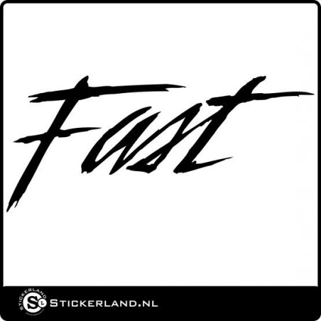 Fast Slogan sticker