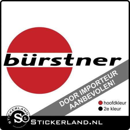 Burstner kleuren caravan en camper sticker