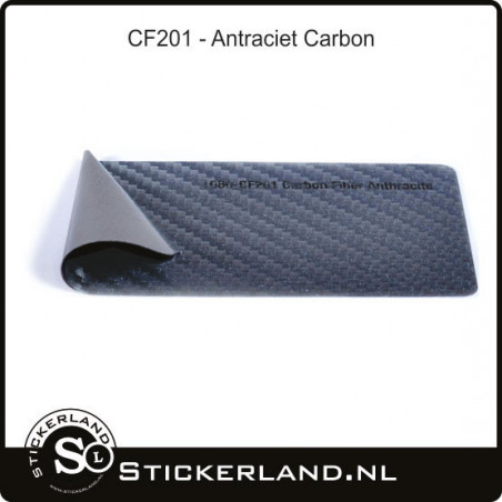 Carbon antraciet zonneband (152x20cm)