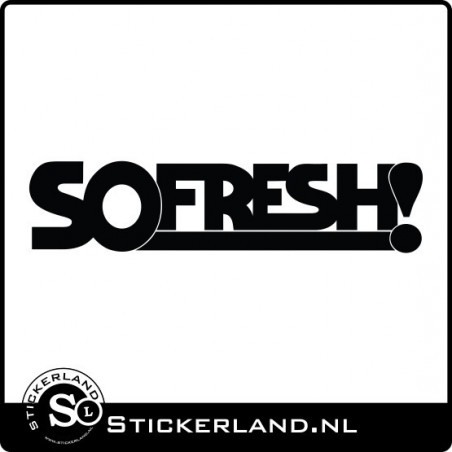 So Fresh Sticker