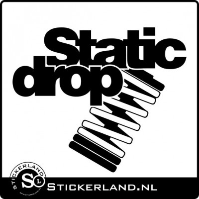 Static drop sticker