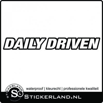 Daily Driven sticker