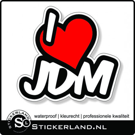 I Love JDM fullcolor sticker