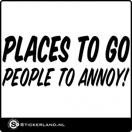 Places to go sticker