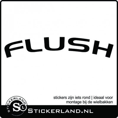 Flush wielbak sticker 01