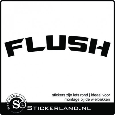 Flush wielbak sticker 02
