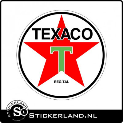 Texaco Oldskool retrosticker rond