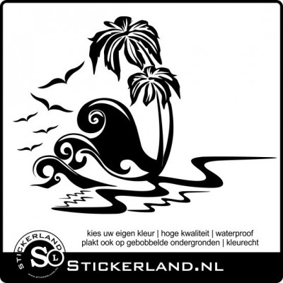 Landschap 14 sticker (59x44cm)