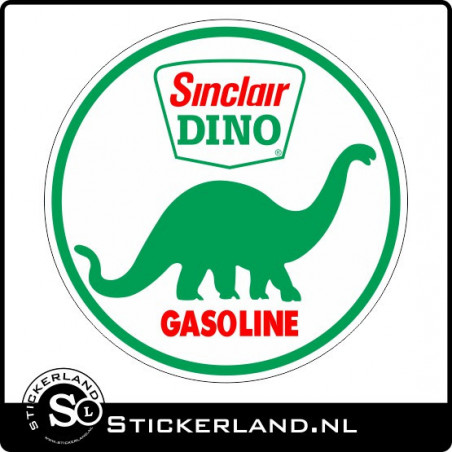 Sinclair Dino Oldskool retrosticker rond