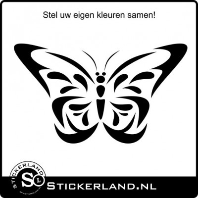 Vlinder 08 sticker