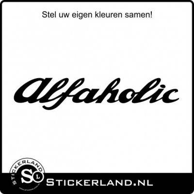 Alfaholic sticker
