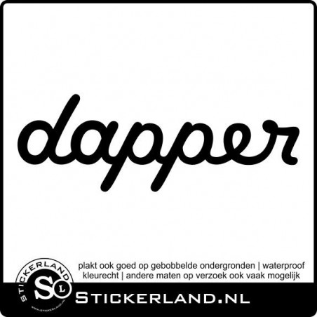 Dapper sticker