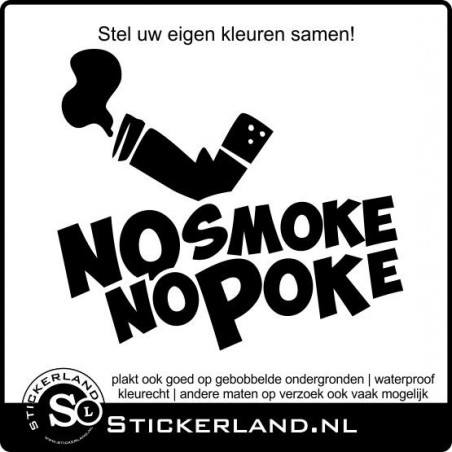 No Smoke No Poke sticker