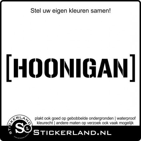 Hoonigan sticker